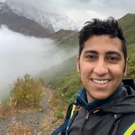 Kareem Elbahrawy hiking in the mountains